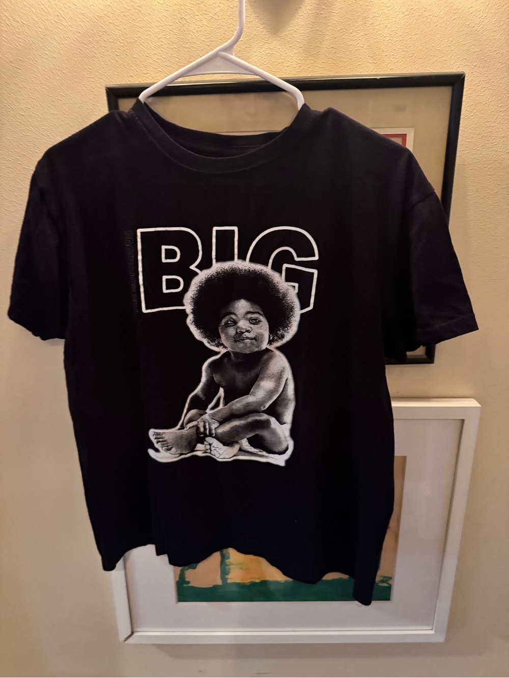 The Notorious B.I.G. Biggie Smalls Graphic Band Rap T-Shirt Black Size L